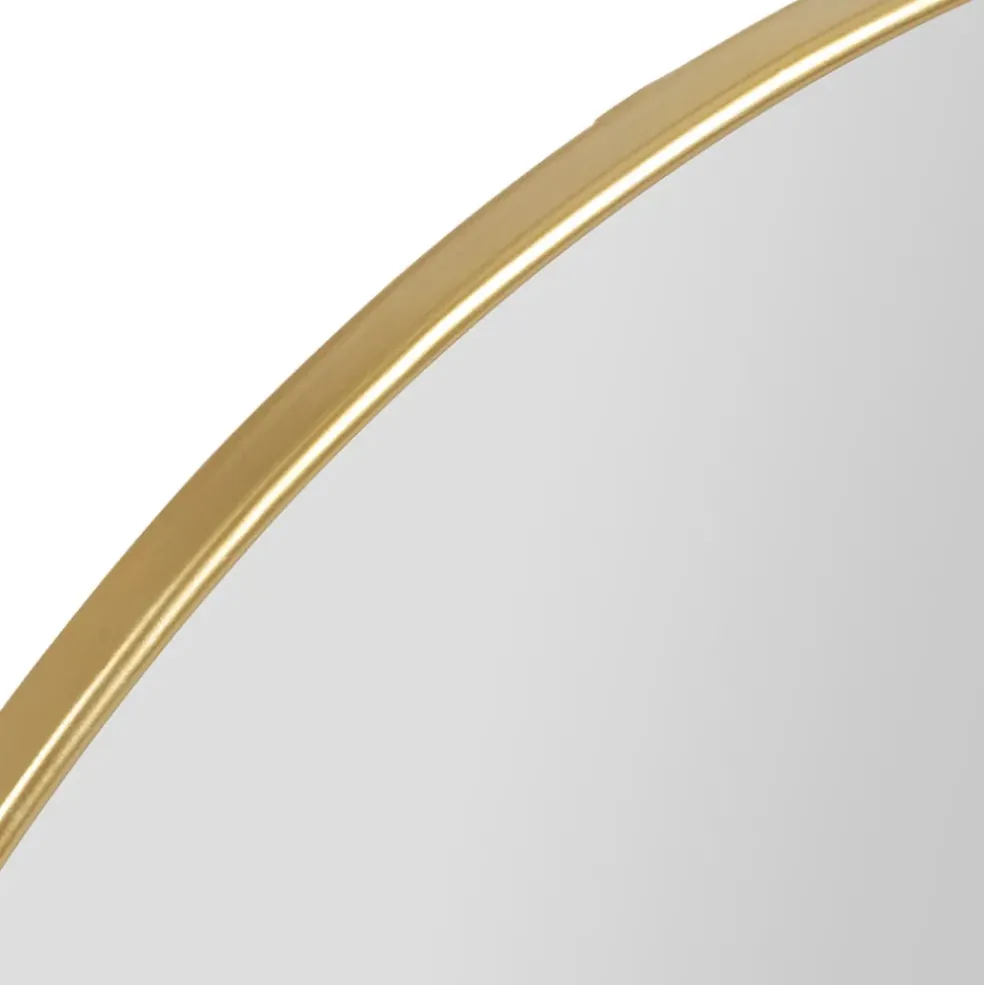 Miroir en fer doré d110cm - Arlequin