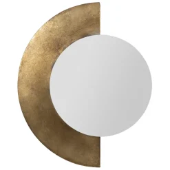 Miroir en fer doré 39x48cm - Corolia