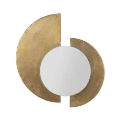 Miroir en fer doré 37x38cm - Corolia
