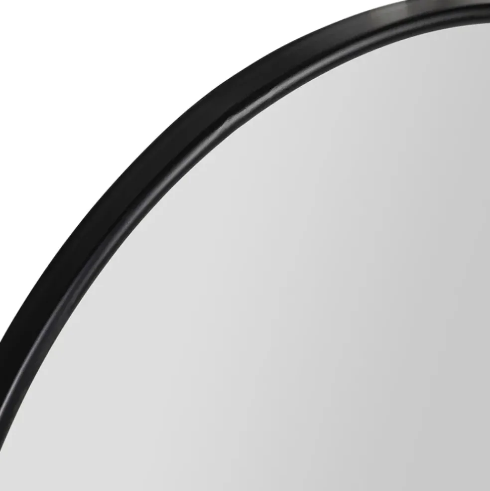 Miroir en fer noir d70cm - Arlequin