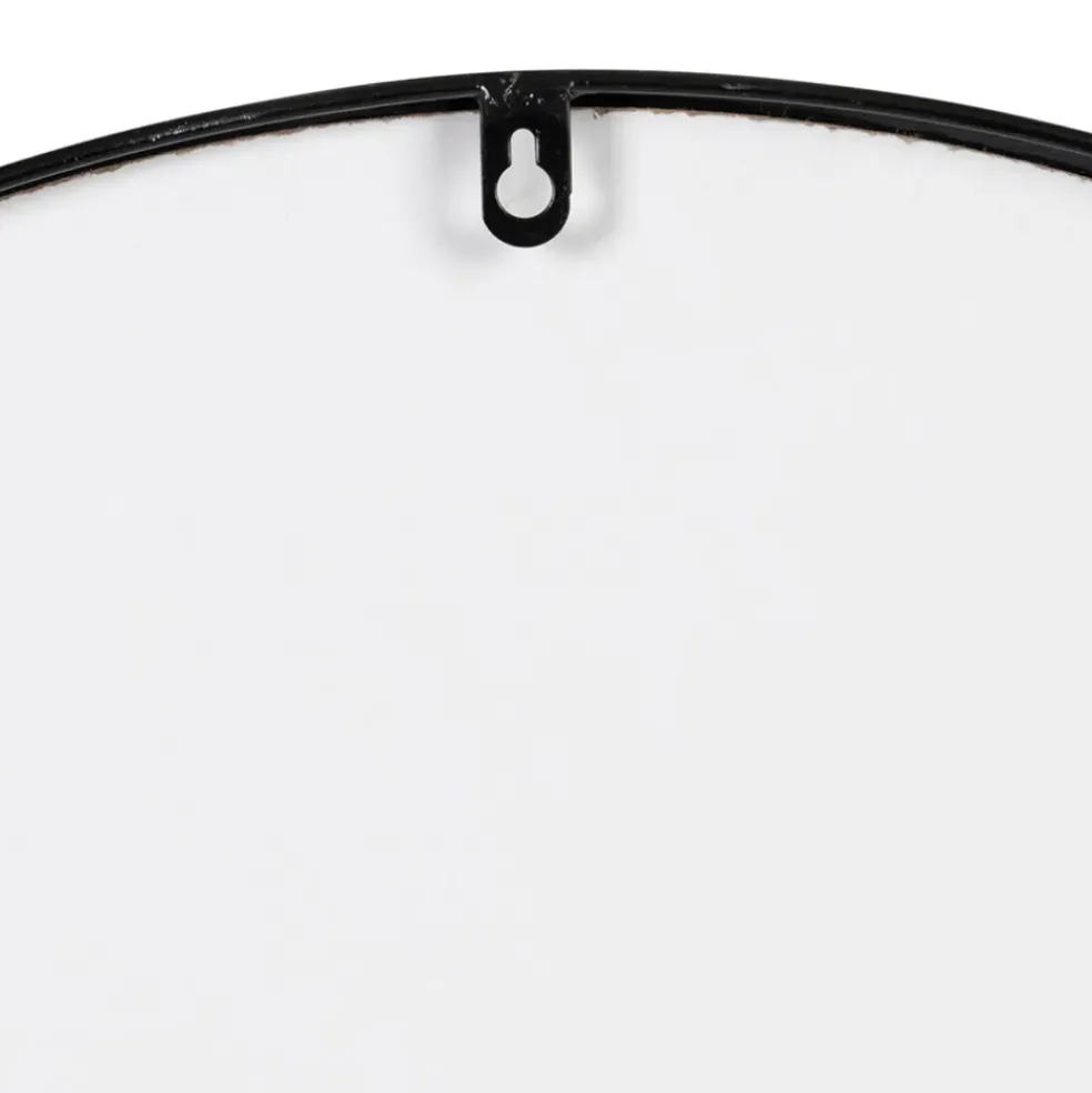 Miroir en fer noir d70cm - Arlequin