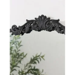 Miroir en fer noir h169cm - Dorhan