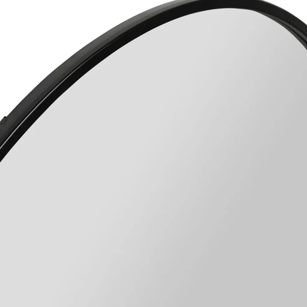Miroir en fer noir 83.5xh79.5cm - Badria