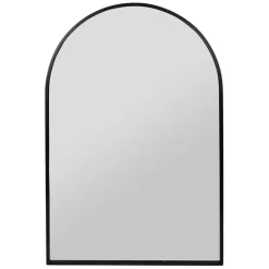 Miroir en fer noir 61xh91.5cm - Badria