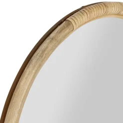 Miroir en rotin naturel 40xh53cm - Mirage