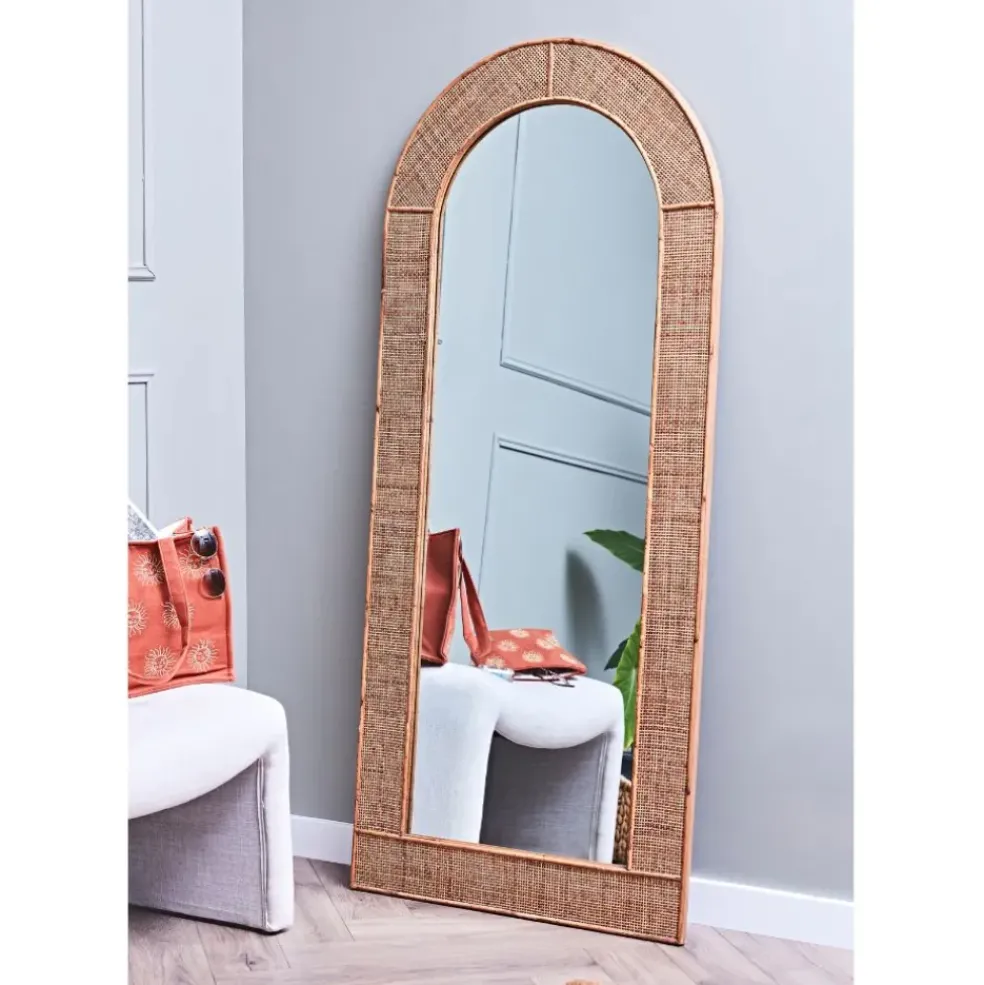 Miroir en rotin 70xh160.5cm - Tamba
