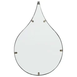 Miroir goutte en fer noir 42.5xh64cm - Kerian