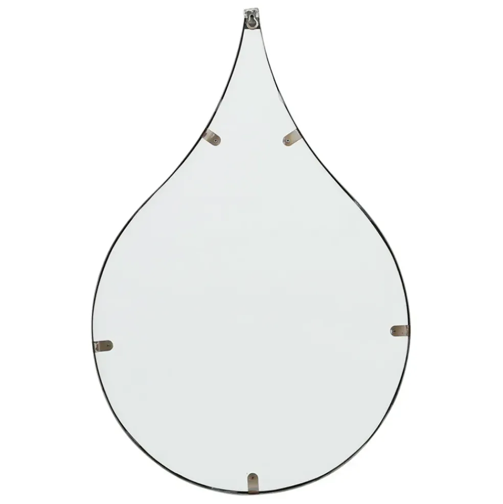 Miroir goutte en fer noir 42.5xh64cm - Kerian