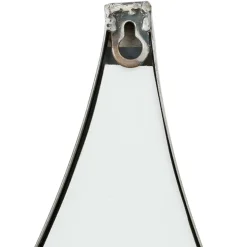 Miroir goutte en fer noir 42.5xh64cm - Kerian