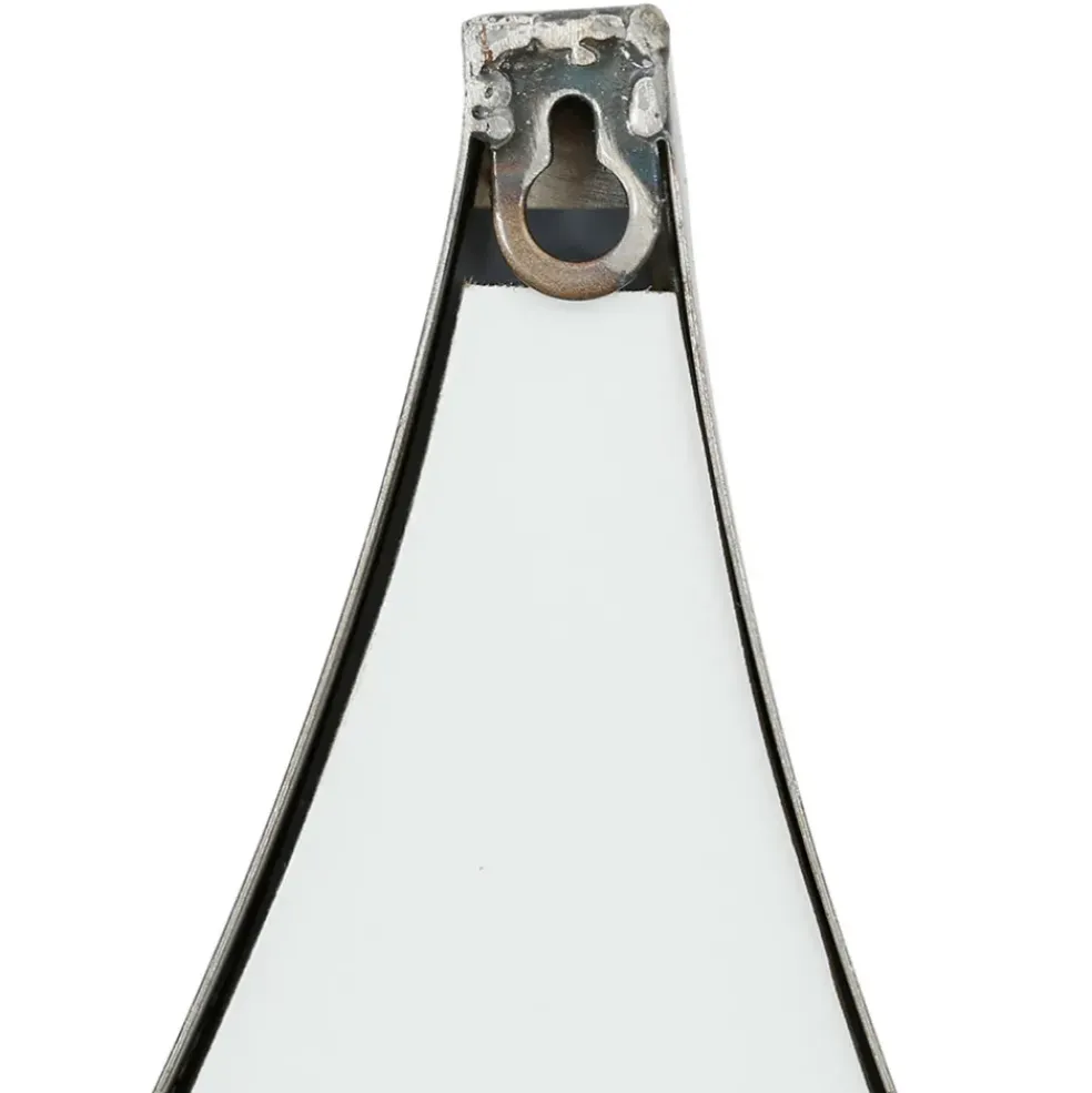 Miroir goutte en fer noir 42.5xh64cm - Kerian