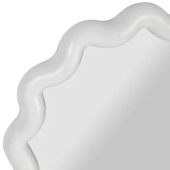 Miroir ovale blanc 27x49cm - Funky