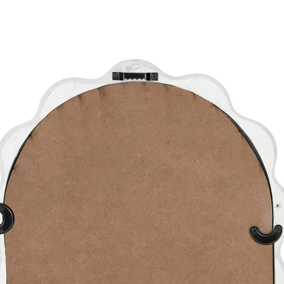 Miroir ovale blanc 27x49cm - Funky