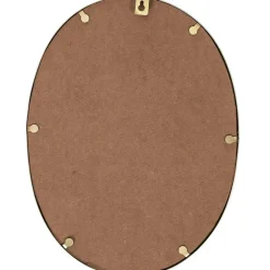 Miroir ovale contour dore 34x25cm
