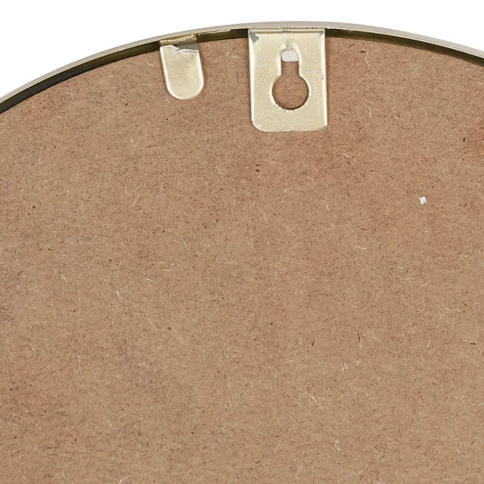 Miroir ovale en fer doré 40x35cm - Ilena