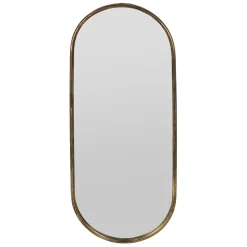 Miroir ovale en fer 35.5x89.5cm - Aziru