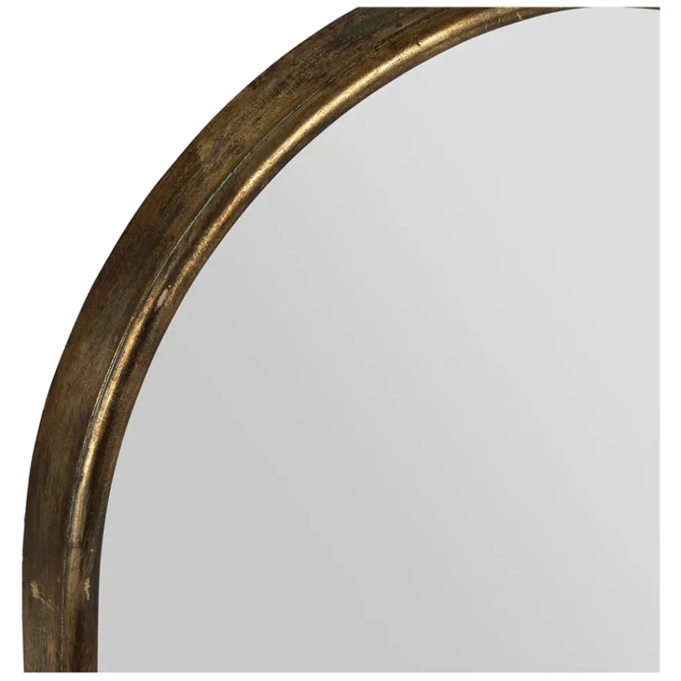Miroir ovale en fer 35.5x89.5cm - Aziru