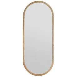 Miroir ovale en manguier 49x119.5cm - Hervea