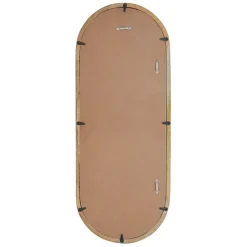Miroir ovale en manguier naturel 39x100cm - Hervea