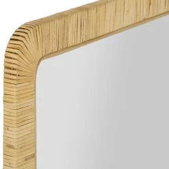 Miroir rectangle en rotin 60x80cm - Tulum