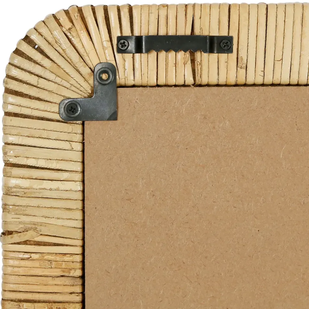 Miroir rectangle en rotin 60x80cm - Tulum