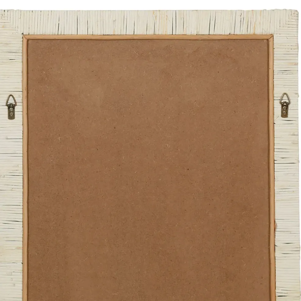 Miroir rectangle en rotin naturel 50.5x75.3cm