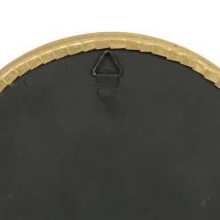 Miroir rond convexe en laiton doré d14.5cm - Edman