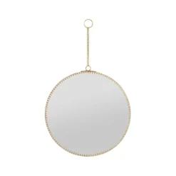 Miroir rond en laiton doré d20cm - ornalise