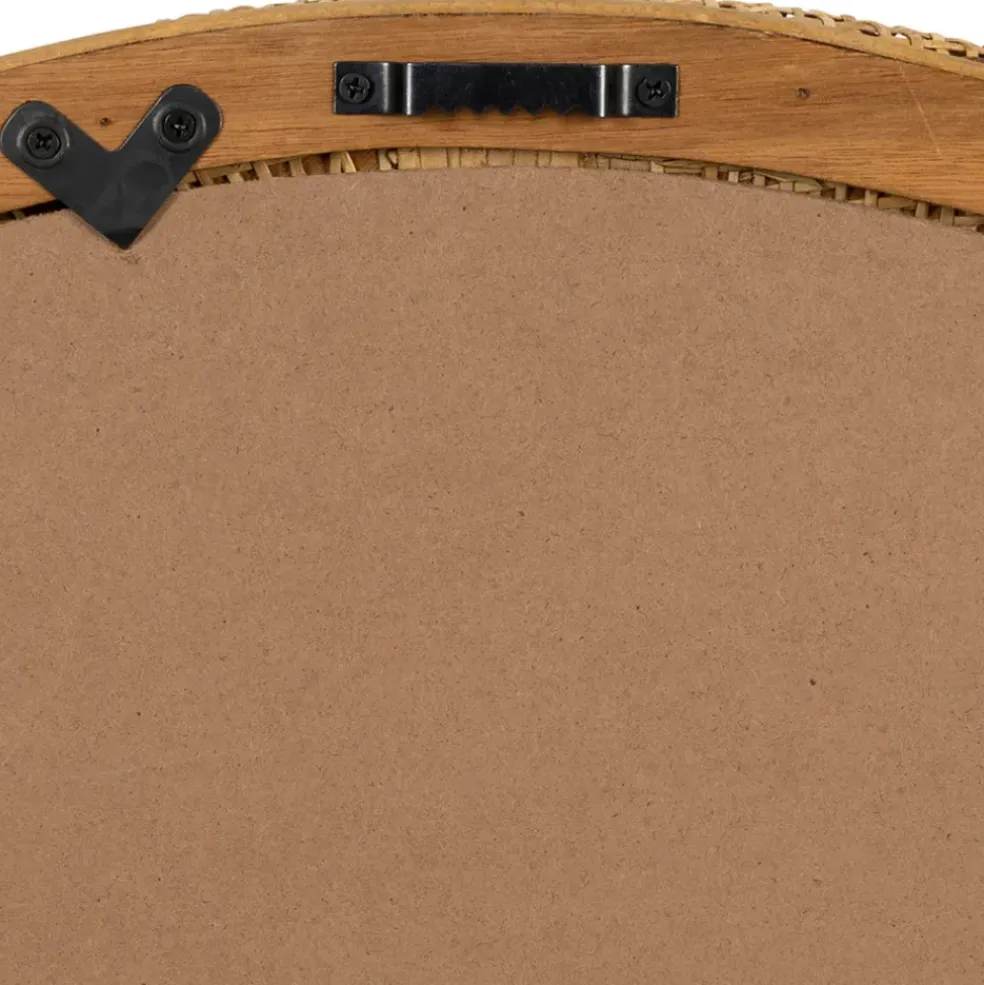 Miroir rond en rotin d80cm - Tamba