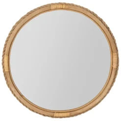 Miroir rond en sapin d53cm - Trappeur