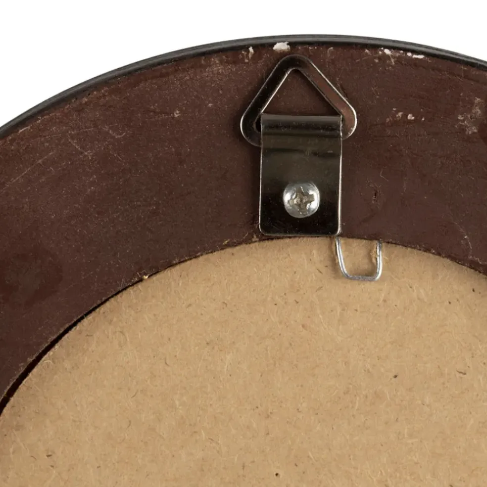 Miroir rond oeil de sorciere noir et doré d16cm - Aureol