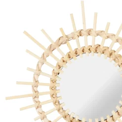 Miroir rotin naturel d25cm