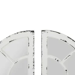 Miroirs x2 blanc patiné 40x117cm - orangerie