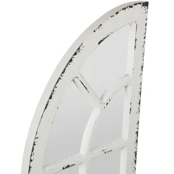 Miroirs x2 blanc patiné 40x117cm - orangerie