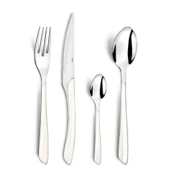 Ménagère 24 pièces en acier blanc - Eclat