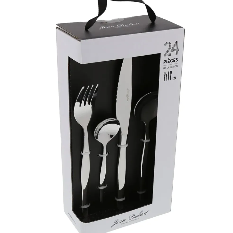 Ménagère 24 pieces en acier inoxydable argent - violon