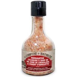 Moulin sel rose de l'himalaya au piment d'espelette empilable - 290gr