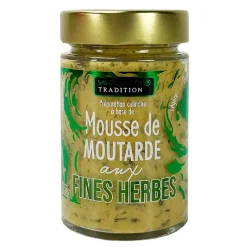 Mousse de moutarde aux fines herbes