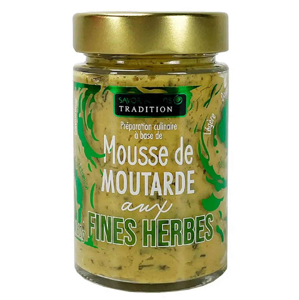 Mousse de moutarde aux fines herbes