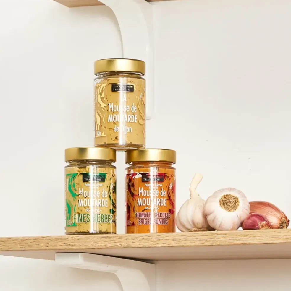 Mousse de moutarde aux tomates séchées et épices fumées