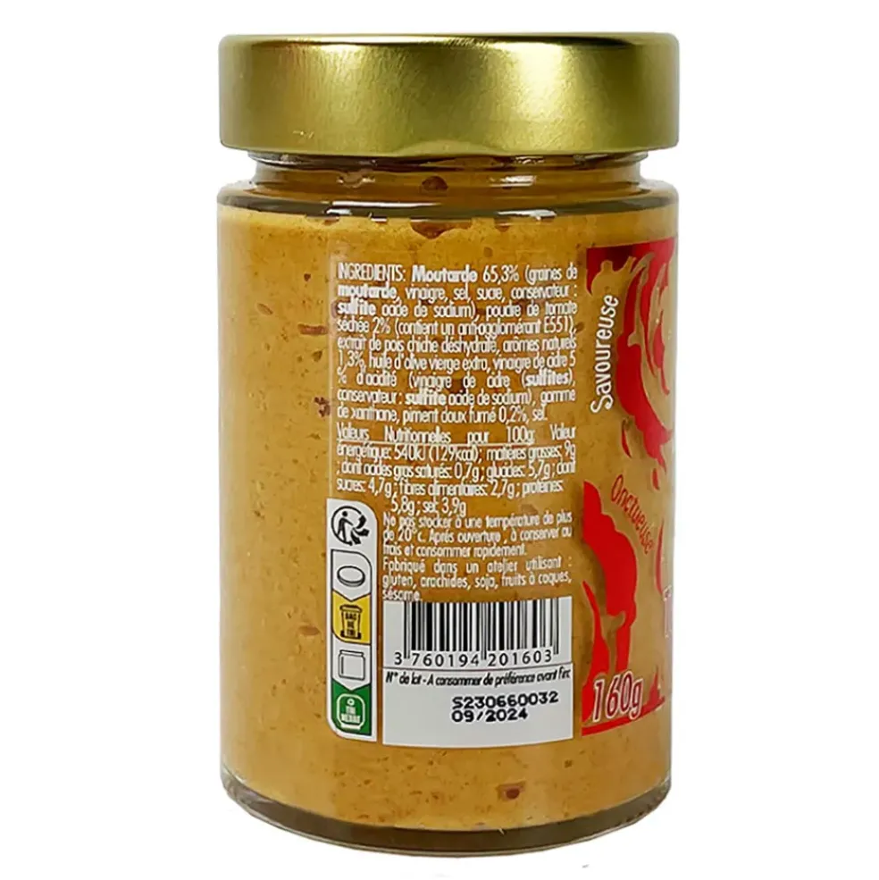 Mousse de moutarde aux tomates séchées et épices fumées