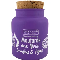 Moutarde aux noix torréfiées et figues 130ml