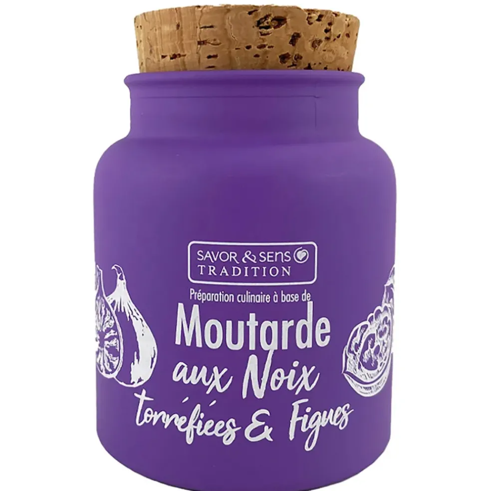 Moutarde aux noix torréfiées et figues 130ml