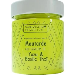 Moutarde saveur yuzu et basilic thai