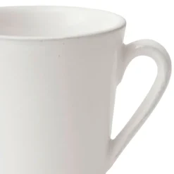 Mug americain en faïence blanc