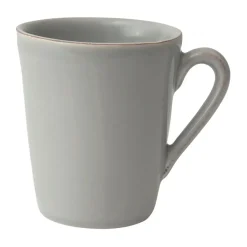 Mug americain en faïence gris perle