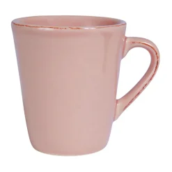 Mug americain en faïence rose