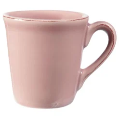 Mug americain en faïence rose poudré