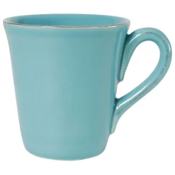Mug americain en faïence turquoise