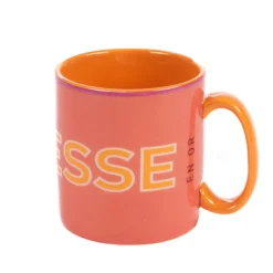 Mug en porcelaine Maitresse rose - Sunny