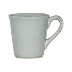 Mug expresso vert d'eau en faïence